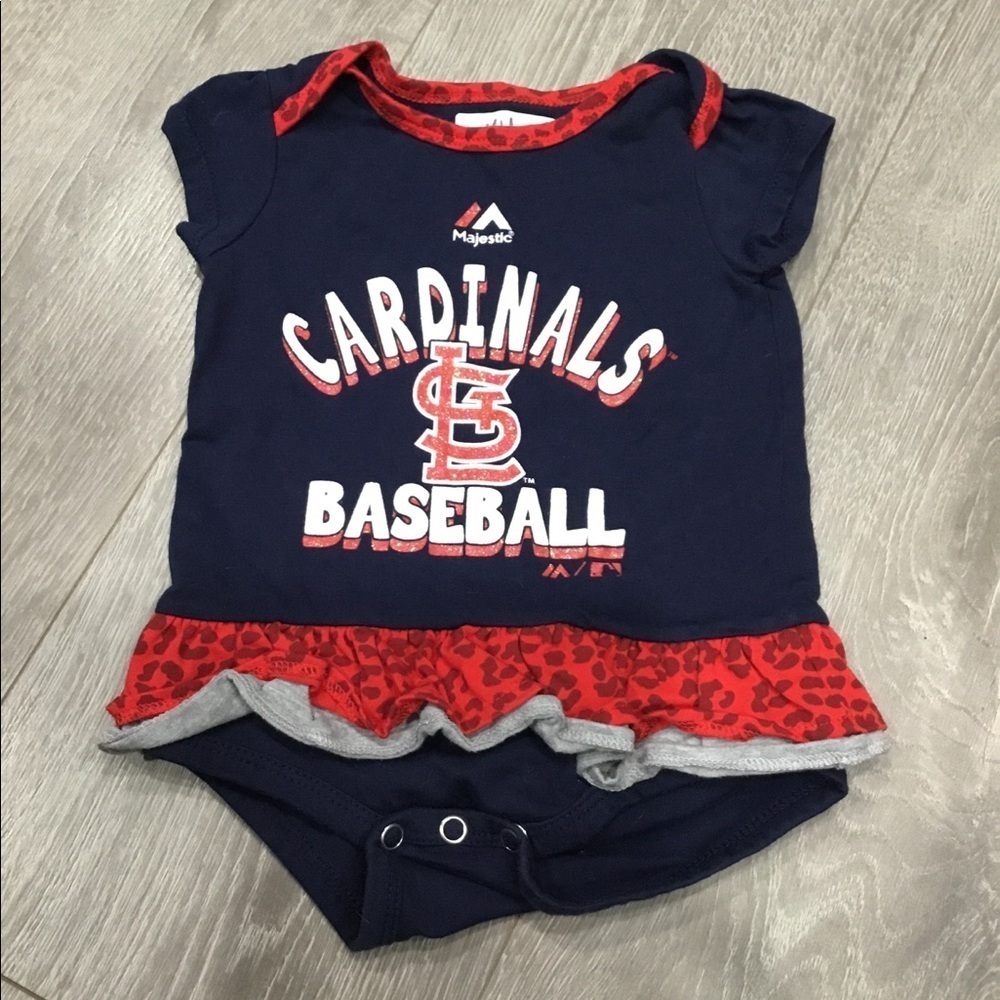 Cardinals baseball onesie